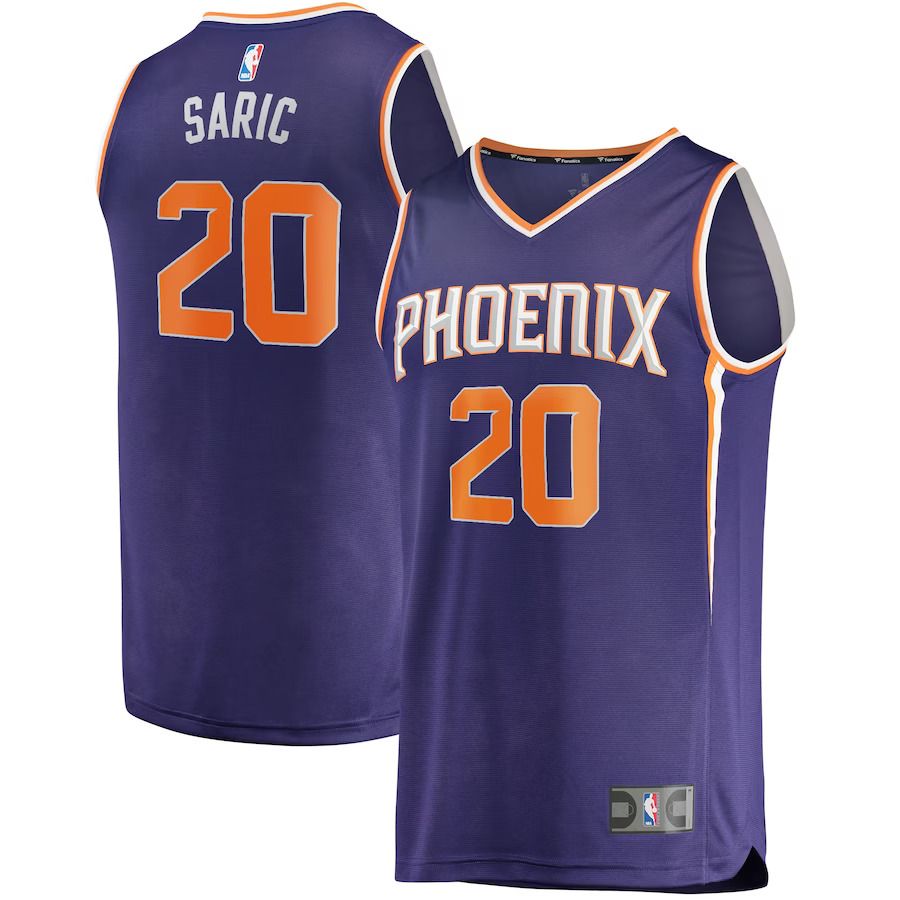 Men Phoenix Suns #20 Dario Saric Fanatics Branded Purple Fast Break Player Replica NBA Jersey->phoenix suns->NBA Jersey